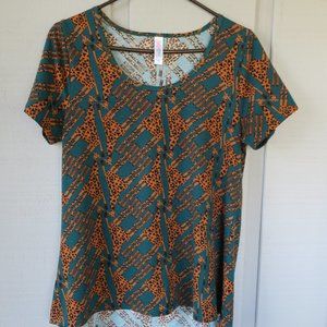LulaRoe Giraffe Shirt M